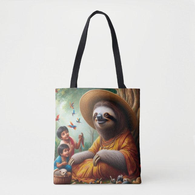 Bolsa Tote Sloth Grandma (Frente)