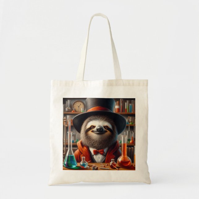 Bolsa Tote Sloth Mad Scientist (Frente)