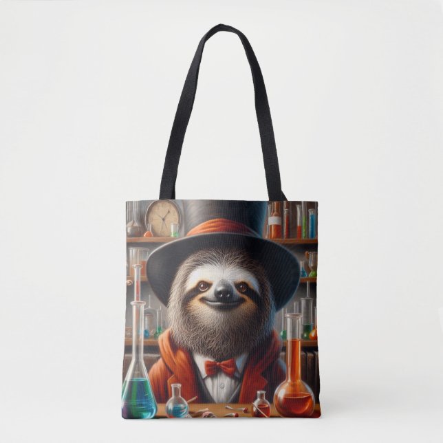 Bolsa Tote Sloth Mad Scientist (Frente)