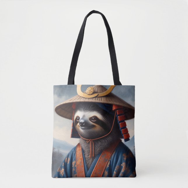 Bolsa Tote Sloth Samurai (Frente)