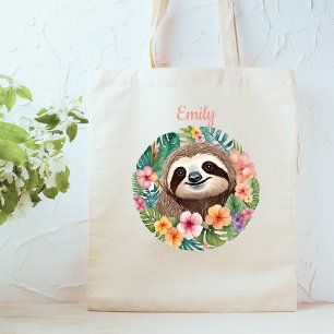 Bolsa Tote Sloth Tote Bag Floral