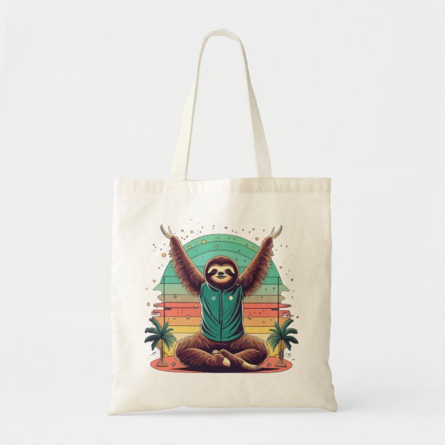 Bolsa Tote Sloth Yoga (Frente)