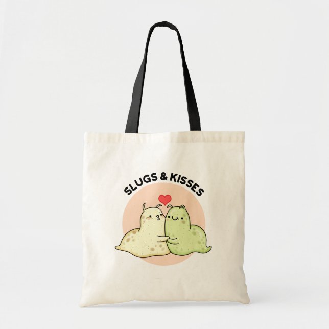 Bolsa Tote Slugs E Beijos Engraçados (Frente)
