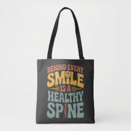 Bolsa Tote Smile Healthy Spine Chiropractor Cote Design