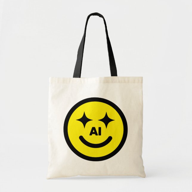 Bolsa Tote Smiley Face AI™ (Frente)