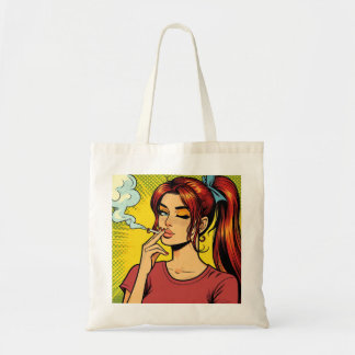 Bolsa Tote Smoking lovers | Pop art | Girl Stoner | Cigarette