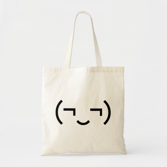 Bolsa Tote Smug Emoticon (‿) (Frente)