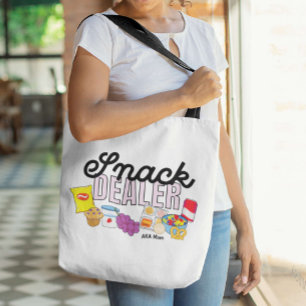 Bolsa Tote Snack Dealer Mãe Vida Engraçada Saco