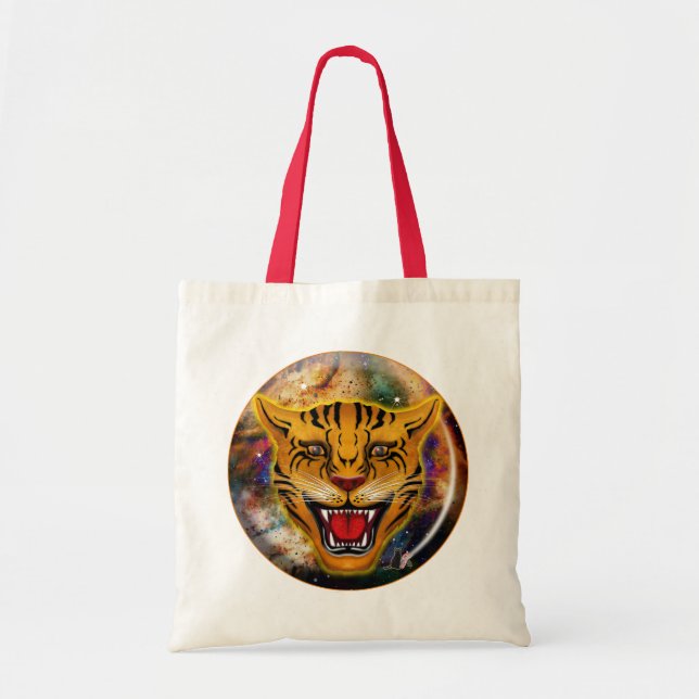Bolsa Tote Snarling Tiger Nebula Tote Bag (Frente)