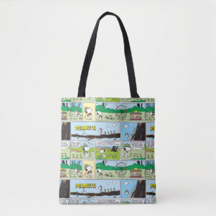 Bolsa Tote Snoopy e Amigos Ir acampar