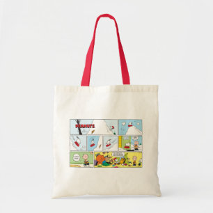 Bolsa Tote Snoopy Sled Riding Comida Dish