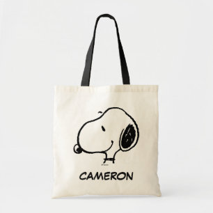 Bolsa Tote Snoopy Smile Giggle Laugh   Adicione seu nome