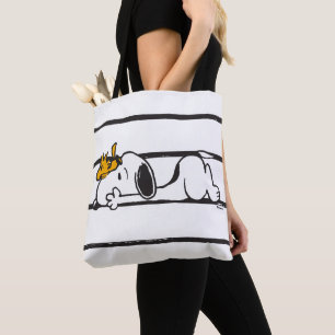 Bolsa Tote Snoopy & Woodstock Sorriso Rindo