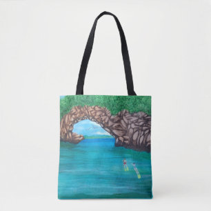 Bolsa Tote Snorkeling em Wonderland