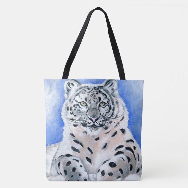 Bolsa Tote Snow Lepard (Frente)