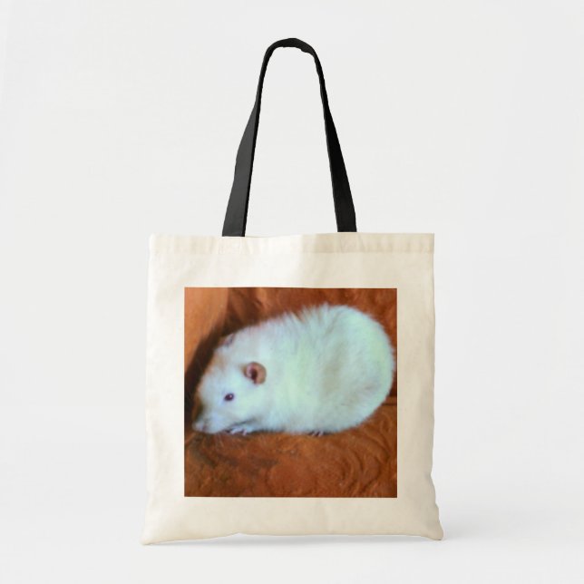 Bolsa Tote Snowball White Rat Tote Bag (Frente)