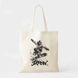 Bolsa Tote Snowboard Brush Art - Snowboarder Light
