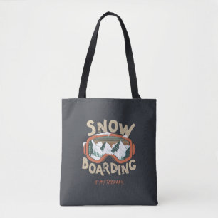 Bolsa Tote Snowboard É A Minha Terapia - Esporte De Inverno