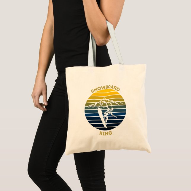 Bolsa Tote Snowboard King (Frente (produto))