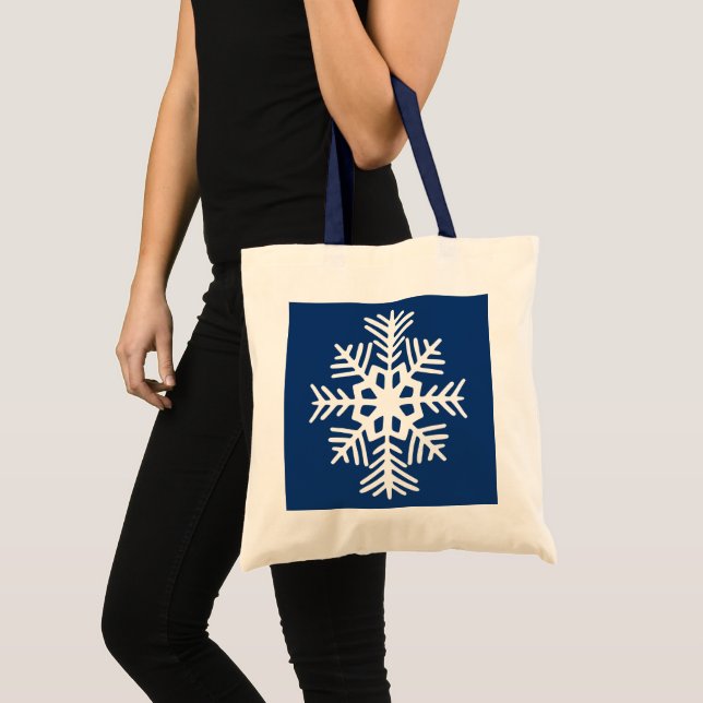 Bolsa Tote Snowflake Tote Bag (Frente (produto))