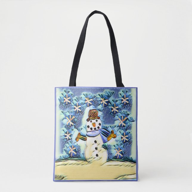 Bolsa Tote Snowie Snowman (Frente)