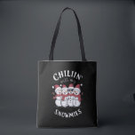 Bolsa Tote Snowman Christmas Chillin with My Snowmies Gift<br><div class="desc">Snowman Christmas Chillin with My Snowmies Gift</div>