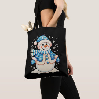 Bolsa Tote Snowman Christmas Xmas Winter Holiday Season