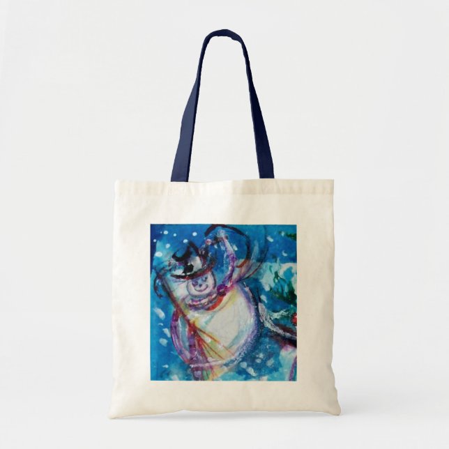 Bolsa Tote SNOWMAN COM OWL Winter Season (Frente)