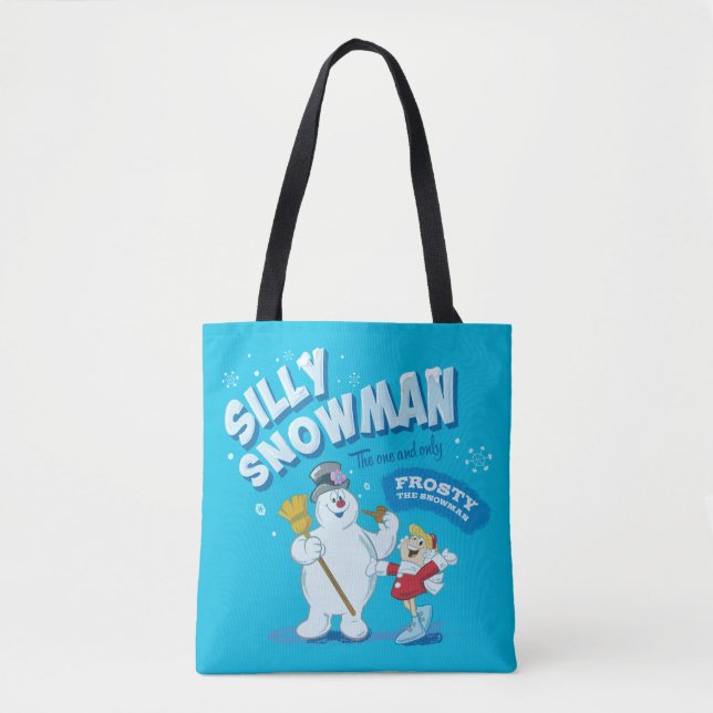 Bolsa Tote Snowman™ congelado | "Bobo Snowman" (Frente)