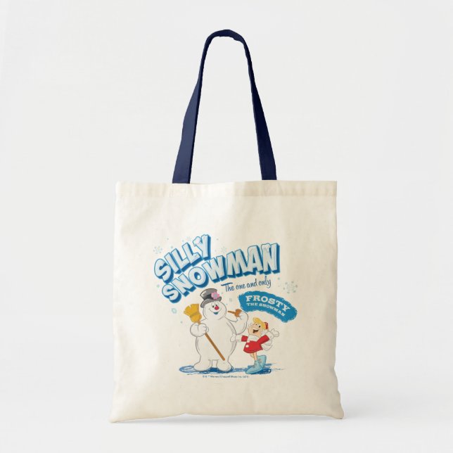 Bolsa Tote Snowman™ congelado | "Bobo Snowman" (Frente)