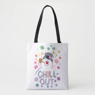 Bolsa Tote Snowman™ congelado   Colunas Arco-Íris "Frio"