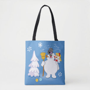 Bolsa Tote Snowman™ congelado Frosty & Karen Winter Diverti
