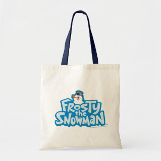 Bolsa Tote Snowman™ congelado | Logotipo empilhado congelado