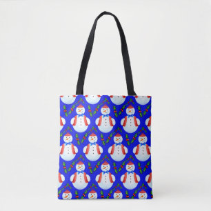 Bolsa Tote snowman de natal