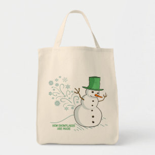 Bolsa Tote Snowman Farts Snowflakes