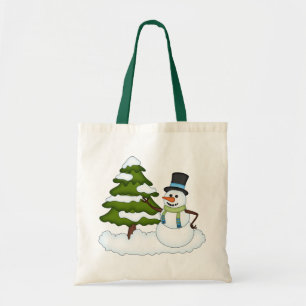 Bolsa Tote Snowman Holiday Tote Bag
