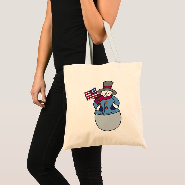 Bolsa Tote Snowman Tote Bag (Criador carregado)