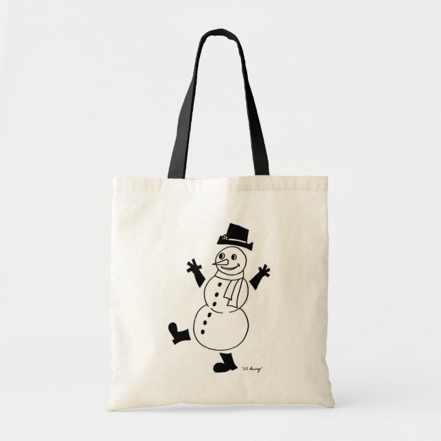 Bolsa Tote Snowman Tote Bag (Frente)