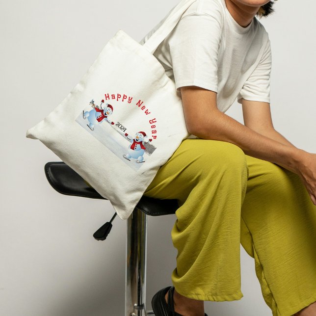 Bolsa Tote Snowman Tote Bag Personalizado (Criador carregado)