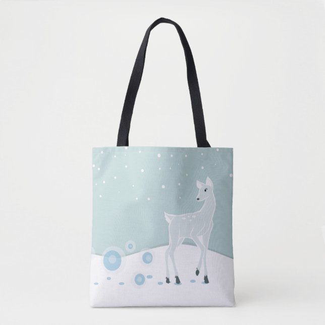 Bolsa Tote Snowy Deer (Frente)