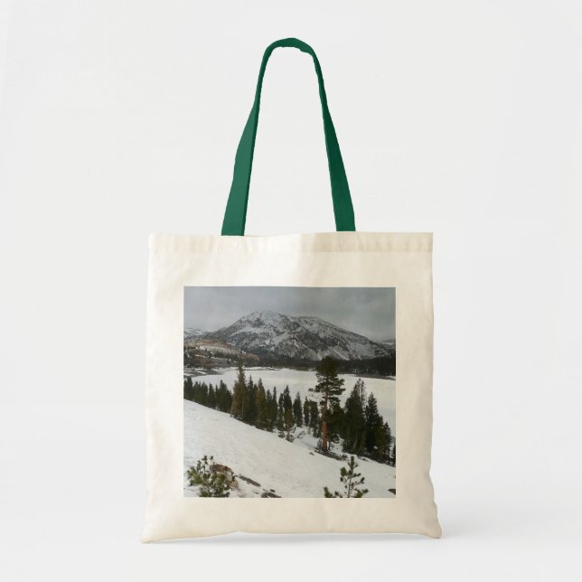 Bolsa Tote Snowy Ellery Lake California - Paisagem de inverno (Frente)