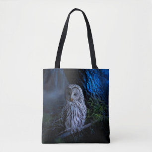 Bolsa Tote Snowy Owl à noite