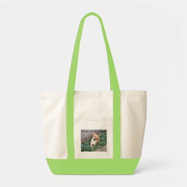 Bolsa Tote Snuggle com seu saco de Puggle (Frente)