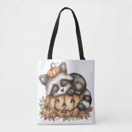Bolsa Tote Só andando, Sleepy Racoon