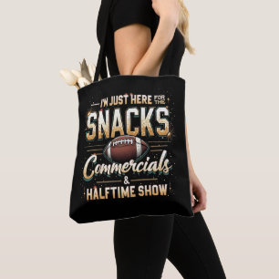 Bolsa Tote Só estou aqui para os comerciais de lanches no mei