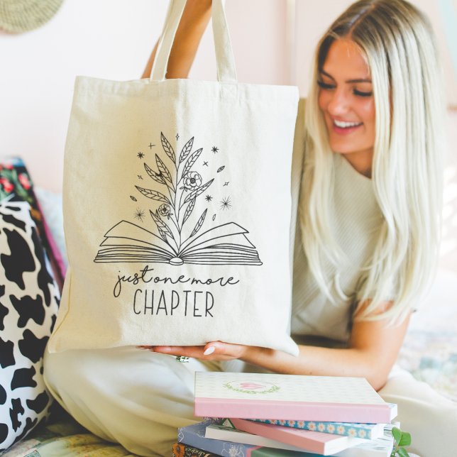 Bolsa Tote Só Mais Um Capítulo Do Livro Floral (Criador carregado)