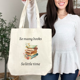 Bolsa Tote So many books, so little time tote bag