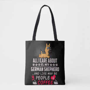 Bolsa Tote Só Me Preocupo Com Meu German shepherd E Tipo