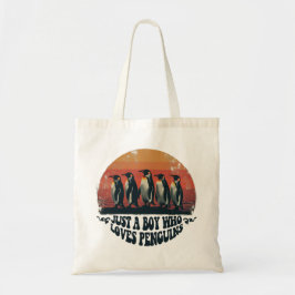 Bolsa Tote Só um menino que ama pinguins