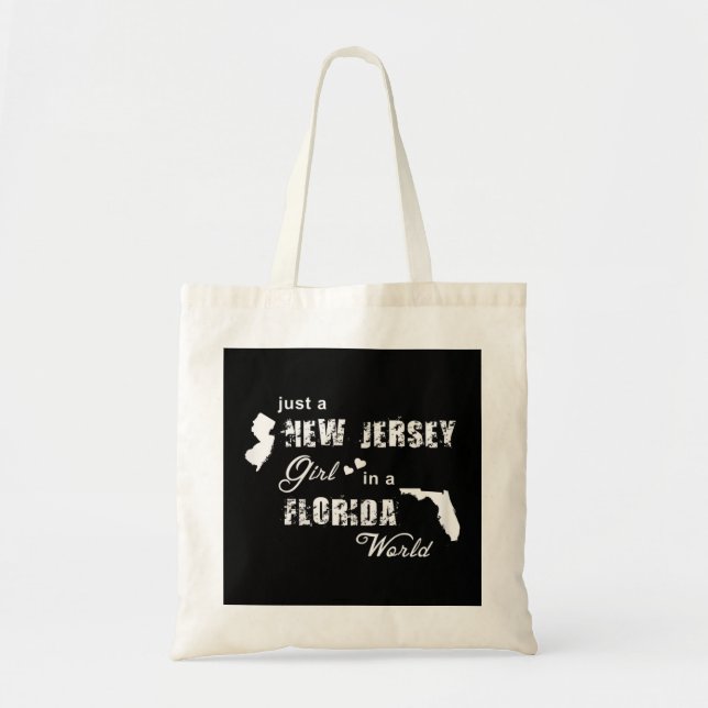 Bolsa Tote Só uma garota de New Jersey em um mundo da Flórida (Frente)